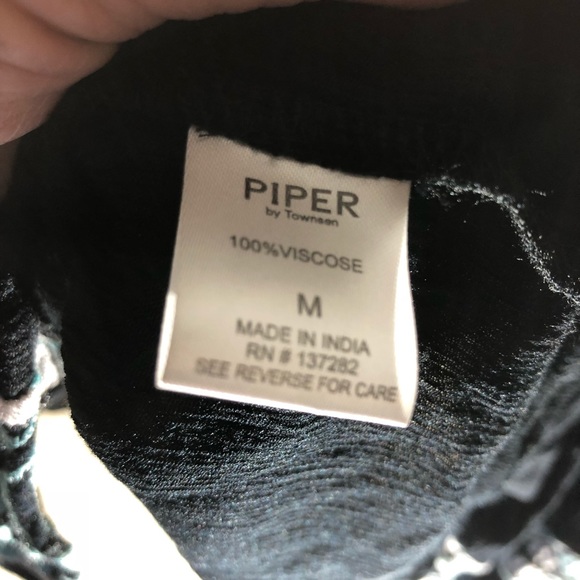 NWT Piper by Townsen boho blouse size medium - Picture 5 of 6